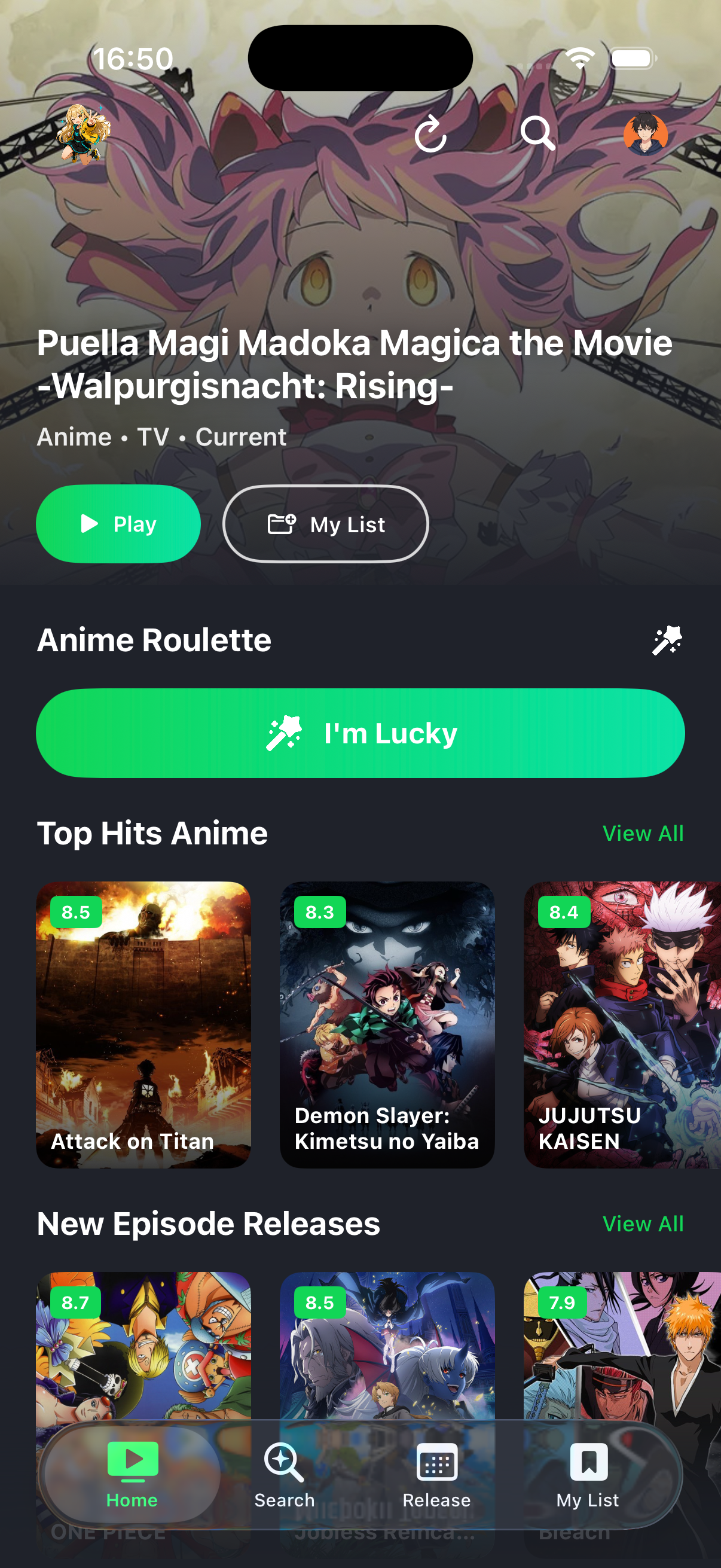 AniWave online browsing screen